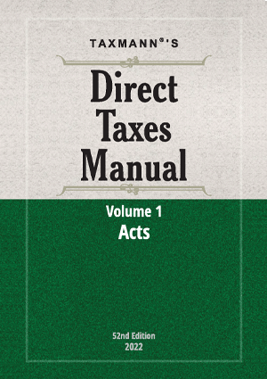 Direct Taxes Manual | Set of 3 Volumes | 2022