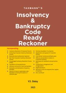 Insolvency & Bankruptcy Code Ready Reckoner