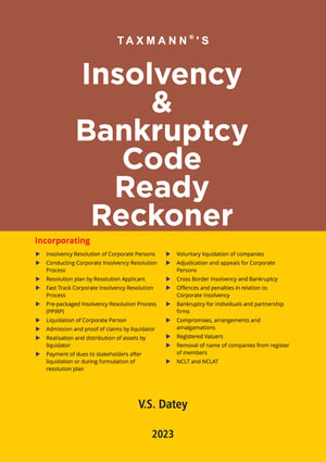 Insolvency & Bankruptcy Code Ready Reckoner