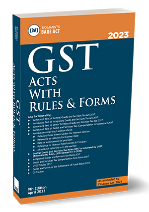 Taxmann GST Acts with Rules and Forms 2023